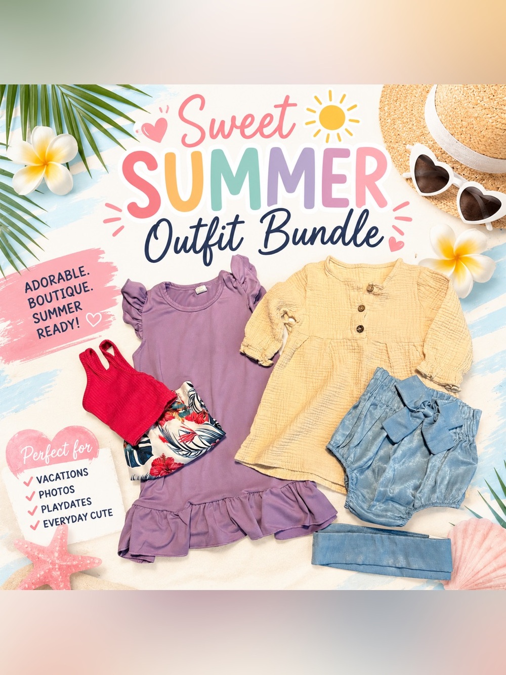 Baby Toddler Girls Boutique Outfit Bundle Lot Size 2T